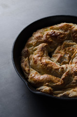 Homemade cheese pie - banitsa.