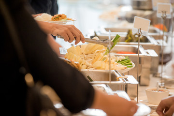 buffet, food bar, self service restaurant