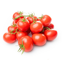 tomato isolated on white background.  Bunch of fresh tomatoes