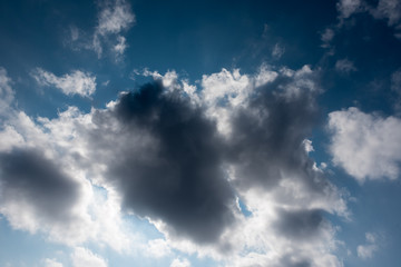 Blue sky with clouds