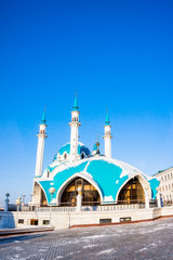 Fototapeta na wymiar The Kul Sharif mosque in Kazan Kremlin. Tatarstan, Russia