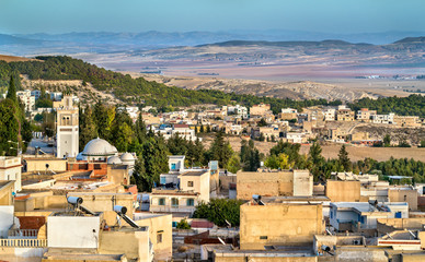 Skyline of El Kef, a city in northwestern Tunisia