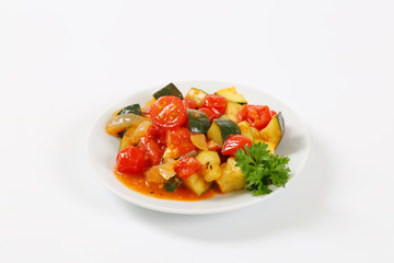 plate of grilled vegetables