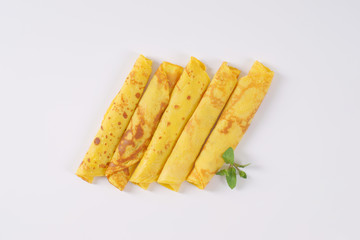 empty rolled pancakes