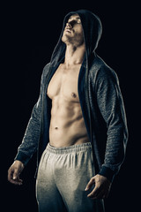 handsome athletic man