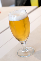 Glass of fresh beer