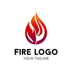 Abstract Fire Logo Stock Vector
