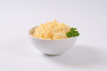 grated raw potatoes