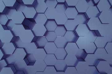 Obraz na płótnie Canvas 3d rendering of abstract hexagon background