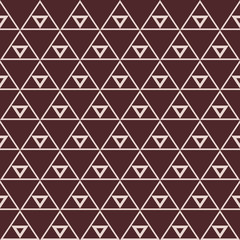 Seamless color triangular ethnic pattern.