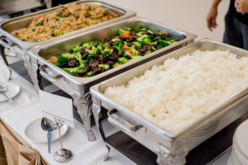 buffet, food bar, self service restaurant