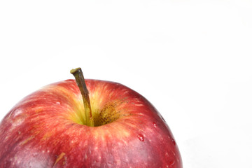 Apple on white