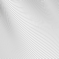 Abstract twisted background of lines. Texture for poster, banner, business cards, cover, postcard, design.