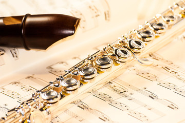 Naklejka premium flet prosty