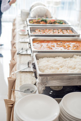 buffet, food bar, self service restaurant