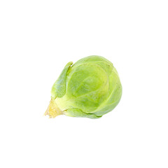 Naklejka premium Brussels sprouts isolated on white background