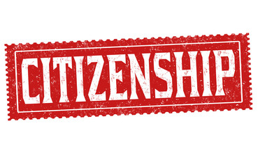 Citizenship grunge rubber stamp