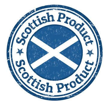 Scottish product grunge rubber stamp