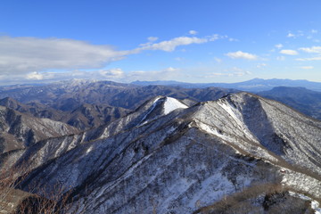 初冬の谷川岳の天神尾根からの景色 ( Mount Tanigawa in winter )
