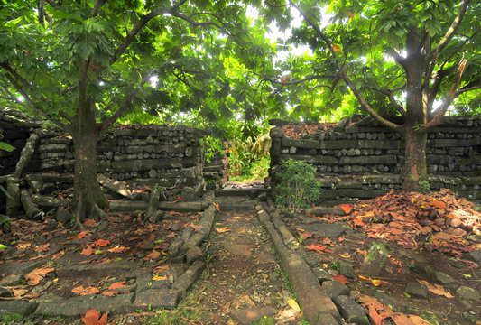 Nan Madol - archaeological site on the island of Pohnpei,  Federated States of Micronesia
