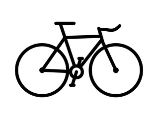 Naklejka premium Simple Bicycle Silhouette. Simple Vector Illustration Of A Bike.