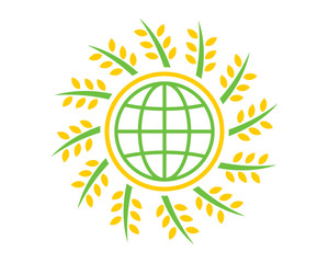 globe wheat icon