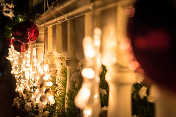 Lghting in the Christmas night