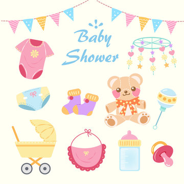 cartoon baby shower