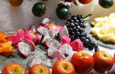 Fruits prepared for buffet