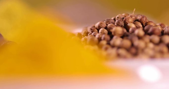Colorful spices background 
