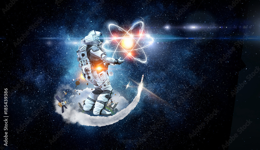 Canvas Prints astronomy as a science. mixed media