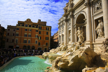 Plakat Trevi fountain in Rome, Italy