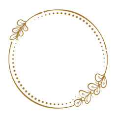 Vector floral vintage frame