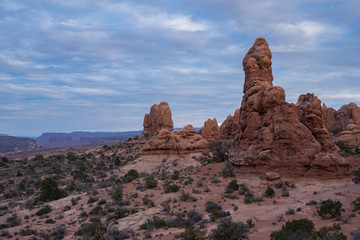 Arches national park desert landscape