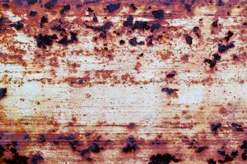 rusty sheet of iron for the background, texture of a rusty surface