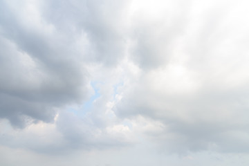 Dark sky and big black cloudy before heavy rain and stormy.
