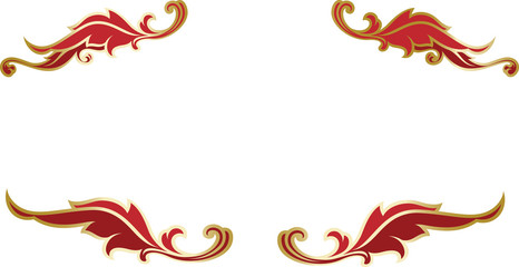 Elegant richly decorated borders templates.