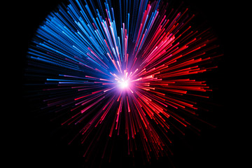 Abstract Optic Fiber Sci-Fi Technology Concept Background 