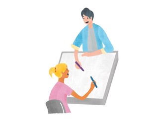 Collaboration Flat Illustration