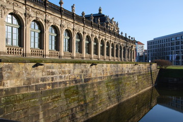 Naklejka premium Długa galeria w Drezdeńskim Zwingerze