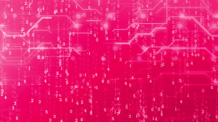 Matrix Style Rosy Digital Circuits