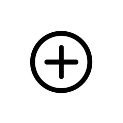 Obraz premium Plus vector icon