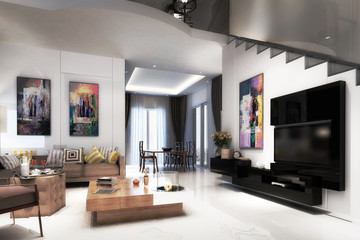 Obraz na płótnie Canvas Modern furnishing concept