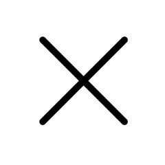 Multiply vector icon