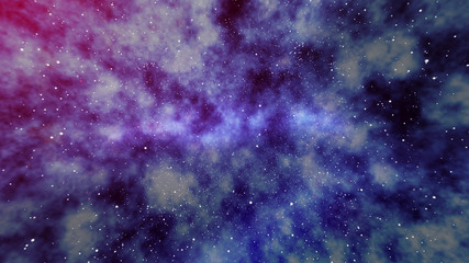 Fototapeta na wymiar Hazy Star Field in Universe