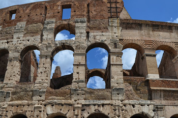 The Colosseum, original name Amphitheatrum Flavium. Rome Italy. Taken on August 15, 2014 at 13:45.