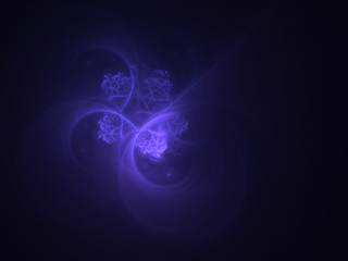 Snowflake in winter night abstract background