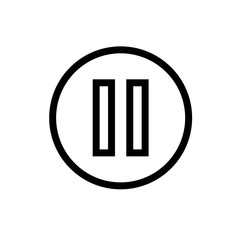 Pause vector icon