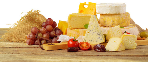 cheese on wooden table