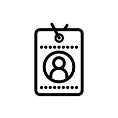 Id card vector icon
